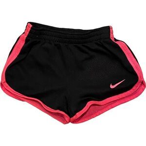 Nike Athletic Track Shorts Black Pink Size 2T